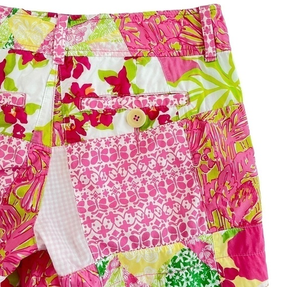 LILLY Pulitzer Patchwork Classic Shorts Size 0 - Picture 4 of 8